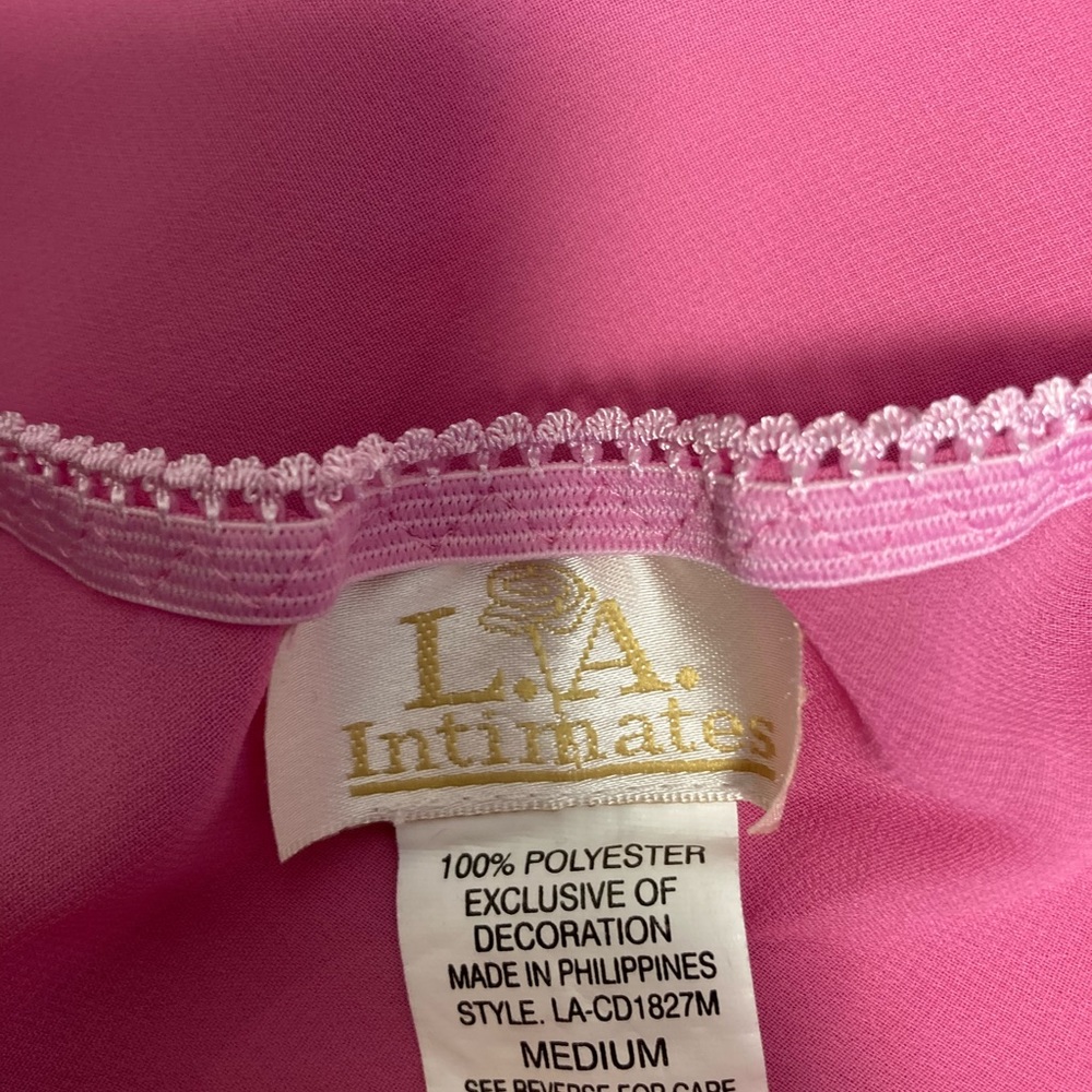 LA Intimates Pink Nightie M - Picture 3 of 5